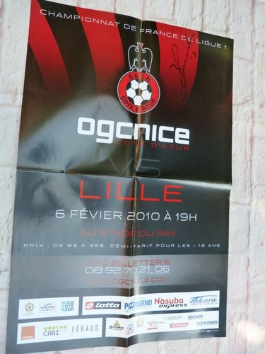 Affiche ogc nice lille - nice,