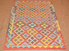 Tapis Kilim Afghan Tissé À