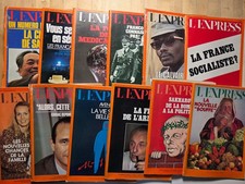 Lot N°49 de 12 anciens magazines revues L'EXPRESS de 1975