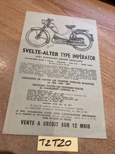 Cyclomoteur Svelte Alter Impérator 50 70 1957 brochure de vente prospectus
