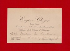 AU93-CARTE DE VISITE-A.S-EUGÈNE CHIGOT-ARTISTE PEINTRE