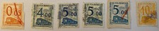 Lot de 6 Timbres SNCF pour Colis Année 1960