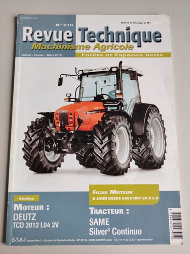 Revue technique tracteur same - revue,