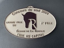 plaque de concours hippique -