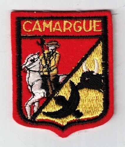 Ecusson brode camargue - brode, gardian