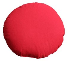 Yoga Méditation Coussin Uni Rouge Rempli Avec Bio Sarrasin Coussin de Yoga