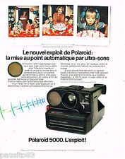 PUBLICITE ADVERTISING 065  1979  POLAROID 5000 Appareil photo ultra-sons