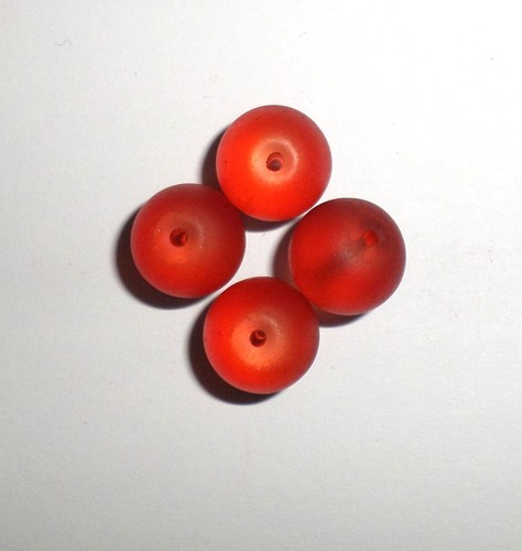 Perles verre ronde opaque - perles, en