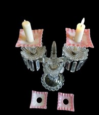 4 Coupelles Bobeche Opaline