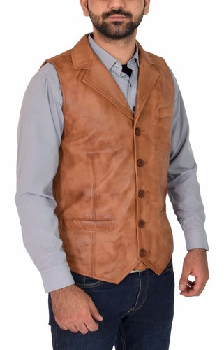 Nouveau gilet cuir - cuir, pour
