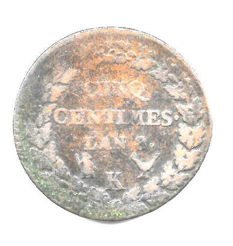 Monnaie cinq centimes - cinq, dupré