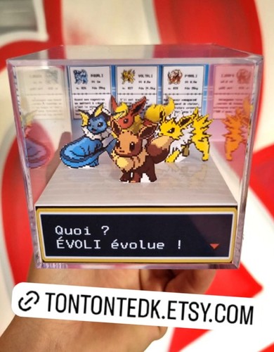 Diorama cube pokémon - cube, 3d