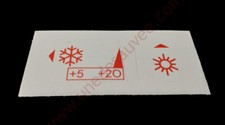 AUTOCOLLANT STICKER MOTEUR MANCHON D'AIR HIVER ÉTÉ PEUGEOT 205 RALLYE