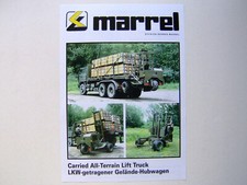 Catalogue, brochure, camion, truck, Benne Marrel Carried All terrain lift truck