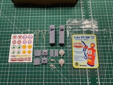 Gas Pump 1:24, échelle 1:24, diorama kits en résine, planche stickers, maquette