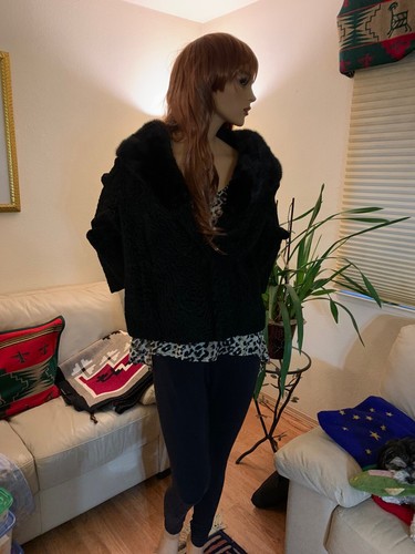 Persian lamb jacket with mink - persian,
