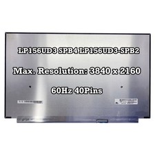 LP156UD3 SPB4 LP156UD3-SPB2 LCD LED Écran Affichage Panneau Nouvel 4K 40Pin 60Hz