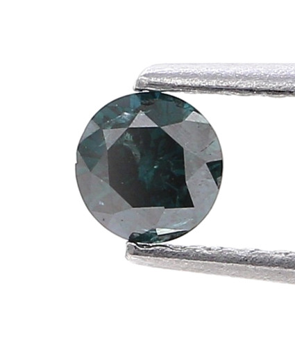 Diamant naturel rond bleu 18 - diamant,