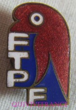 IN23018 - INSIGNE FTPF Francs Tireurs et Partisans Français