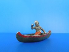 QUIRALU / WESTERN / LES INDIENS : CHEF INDIER ET SON CANOE