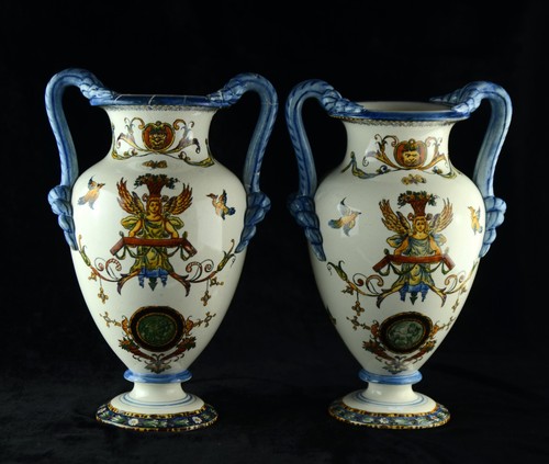 Gien paire vases - paire, en