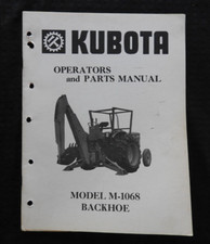 1970s Kubota B6000 Tracteur " M-1068 Tractopelle " Opérateurs Pièces Catalogue