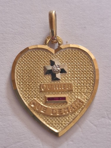 Médaille amour augis or 18 - médaille,