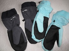 MOUFLES DE SKI ENFANT MIXTE     Taille 10 ou 12 ANS    BLEU ou GRIS