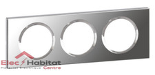 Plaque triple verre miroir entraxe 71mm Céliane Legrand 069123