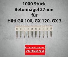 27 MM Clous à Béton 1000 Pièce Convient À pour Hilti GX 100,GX 120, 3 Gasnagler