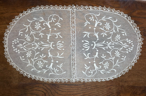 Dentelle ancienne tulle - dentelle,