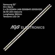 KIT2 BARRES BANDES TV LED SAMSUNG LMB-3200BM11-2010SVS32, UA32C4000, UE32C4000