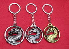 Porte-clés dragon argent