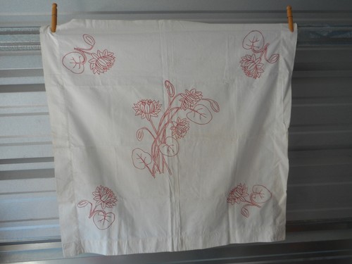 Vintage large embroidered red - vintage,