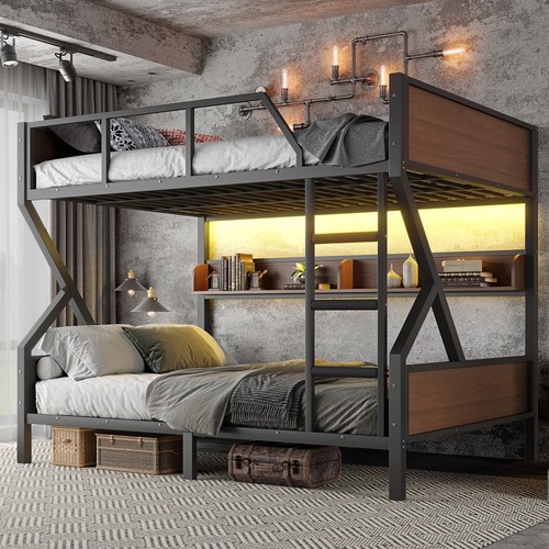 Queen over bunk - bed, with