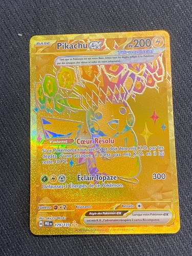Carte pokémon pikachu - carte, ex