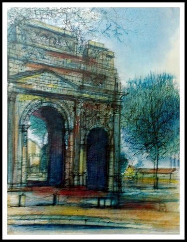 Jean carzou arc de - carzou, :