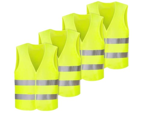 Gilet sécurité 4pcs - de, sécurité,