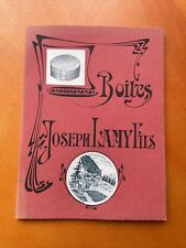 Livret BOÎTES EN BOIS - à Fromages - JOSEPH LAMY Fils - Bois-d'Amont JURA