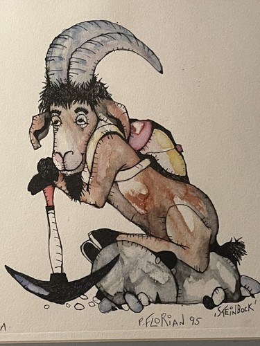 Dessin encre aquarelle signé - dessin,