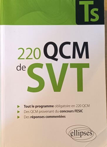 220 qcm svt - de, terminale