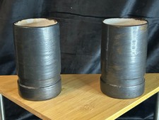 Céramique XXè - Jean Pierre Delesenne - Paire de vases rouleau moderniste - 1960