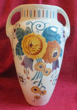 Vase à anses Toscane faïence