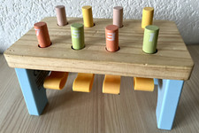 U.LEINSS 1546-AN Allemagne Jouet Enfant Etabli martèlement Bois Kinderspielzeug