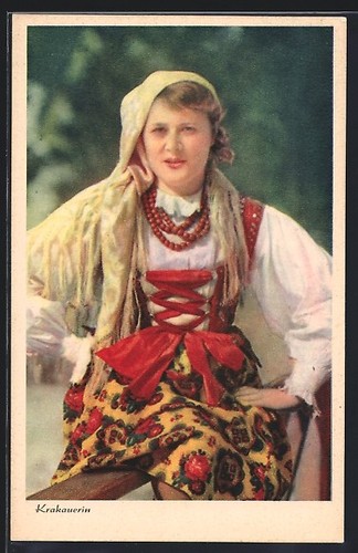 Carte postale femme polonaise