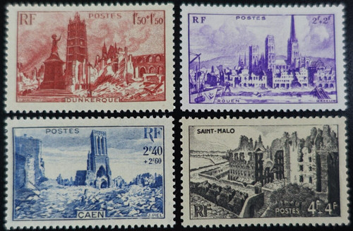France timbre villes - france,