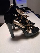 Talon Noir Block Sandales