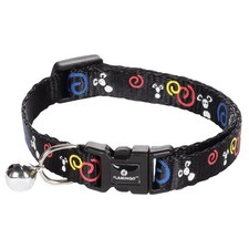 Collier réglable de 20 à 35 cm noir avec motif souris pour chat