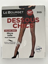 Collant Dessous chics Le Bourget taille 1 noir a pois noirs référence Anna