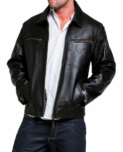 Blouson moto motard noir - , en
